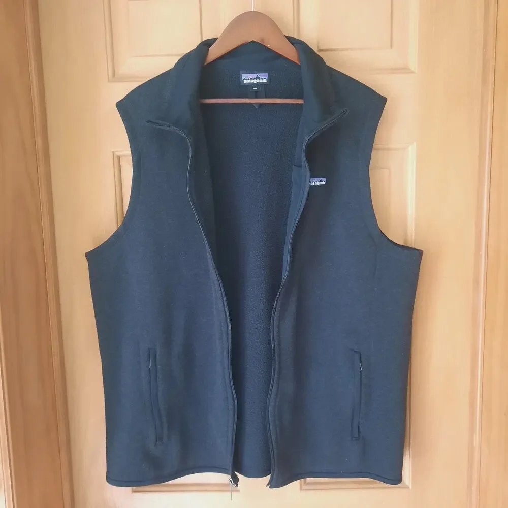 Patagonia Mens Better Sweater XXL Vest Full Zip Black